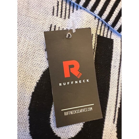 NWT Ruffneck Design People Scarf - Black & White - Picture 2 of 5